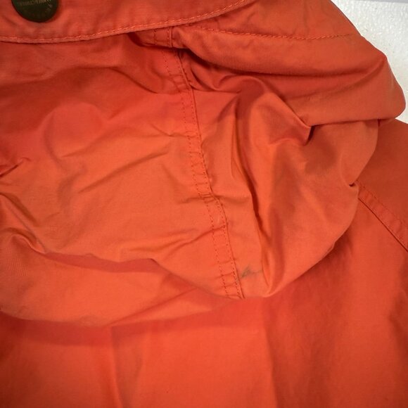 Polo Ralph Lauren Full Zip Oiled Cloth Orange Hooded Sport Jacket Medium Utility - Picture 14 of 16